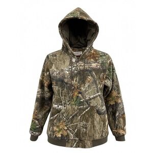 Magellan Outdoors Womens XL Camouflage Hoodie Jacket Camo Hunting Coat